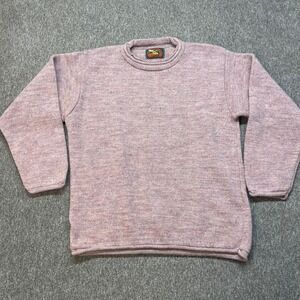 Alps Womens Vintage 100% Wool Sweater Heather Crew Neck Made in USA M